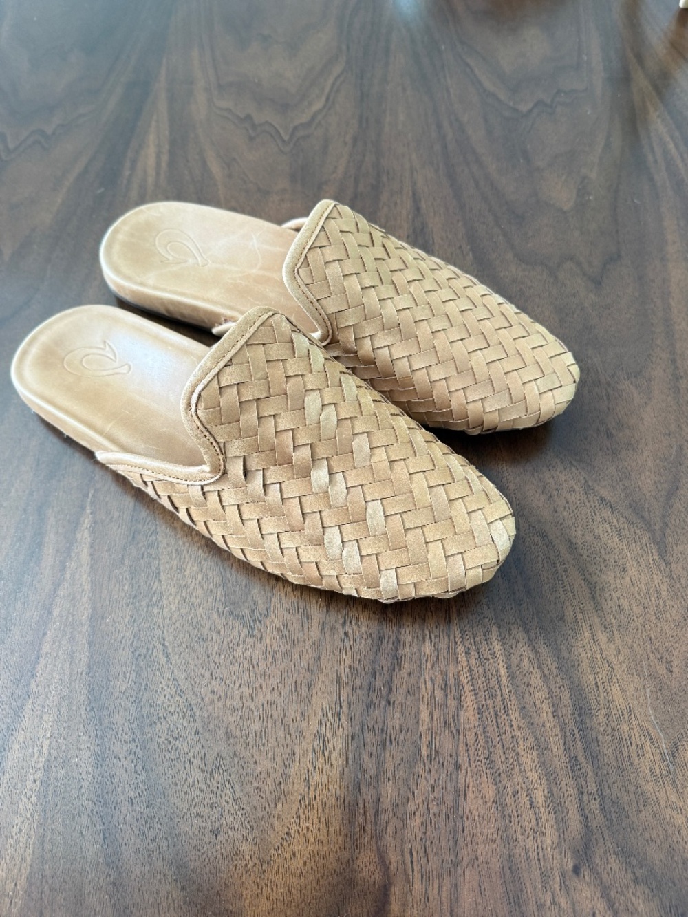 OluKai Mi'i Woven Leather Mule
